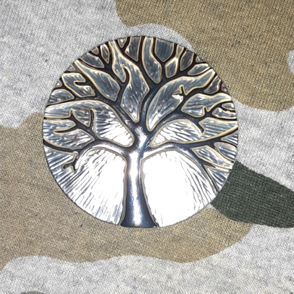 SILVER TREE OF LIFE BADGE MINT CONDITION